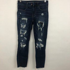 American Eagle Super Stretch Ripped Jeans Size 2R